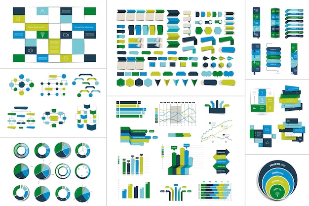 Mega set of Infographic element Vector