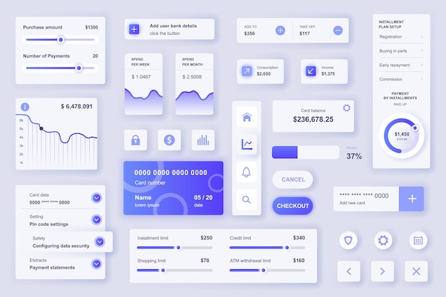 Mega set of infographic elements data visualization vector design template Can be used for steps options business process workflow diagram flowchart timeline marketing Bundle info graphics