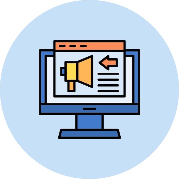 Megaphone Flat Illustration