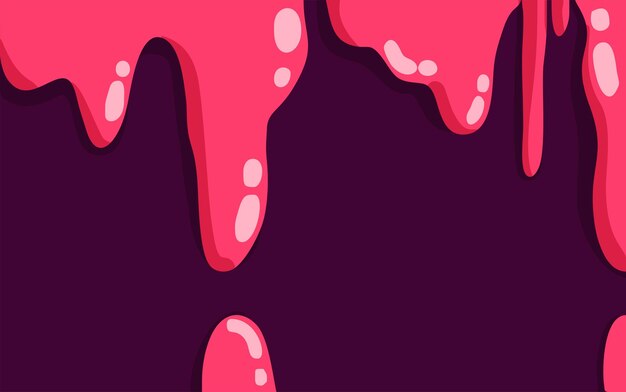 melting blood vector illustration with black background