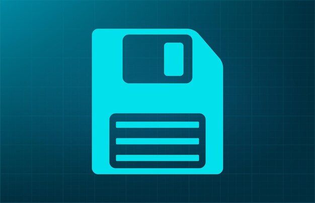 Memory card flash drive symbol Vector illustration on blue background Eps 10