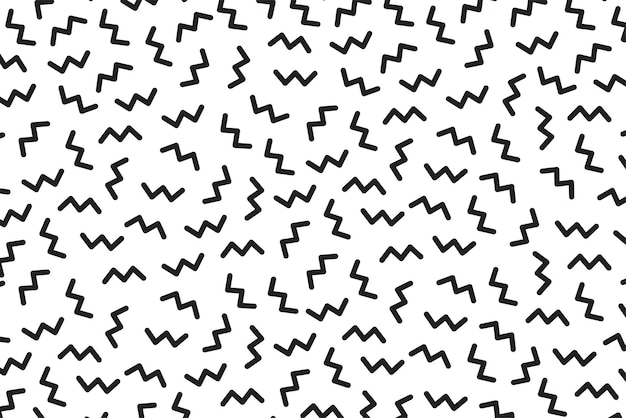 Memphis abstract pattern on white background