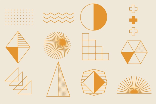 Memphis elementer. retro funky grafik, 90'er trends designs og vintage geometrisk print element collec