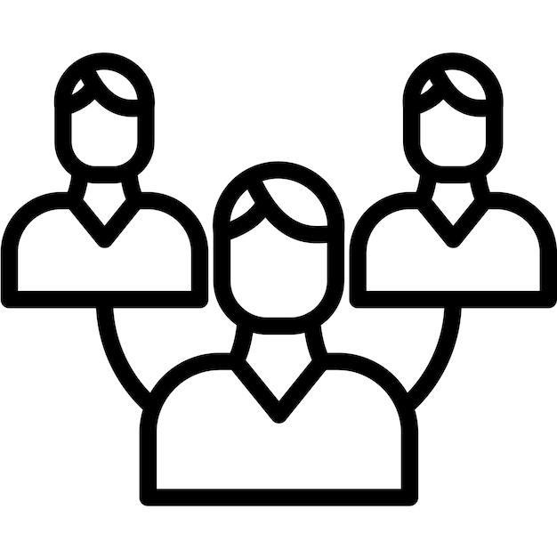 Mentorship vector icon illustration of Leadership iconset