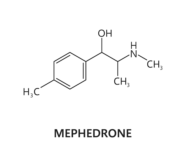 Mephedrone ilaç molekülü formül yapısı