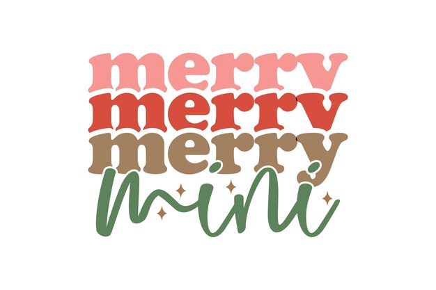 Merry Mini vector file