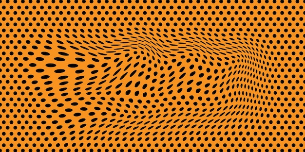Mesh black and yellow seamless pattern on a isolated background