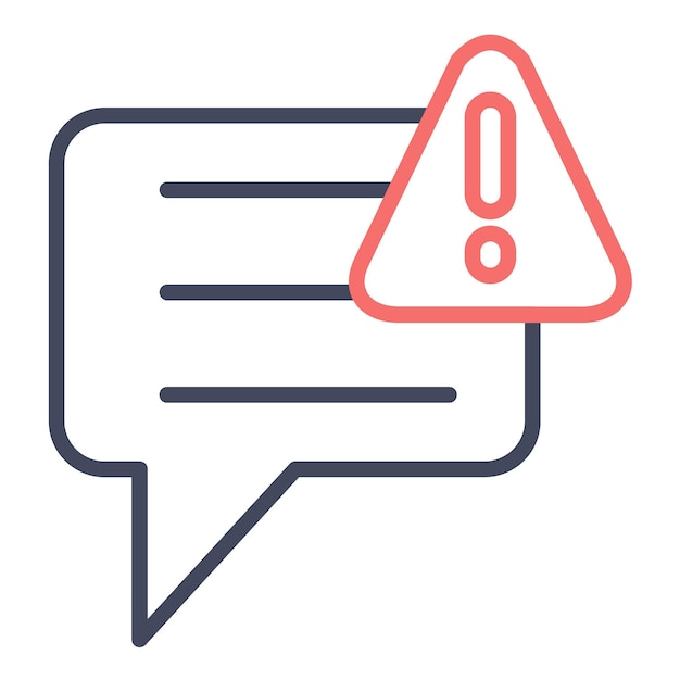 Message Alert Vector Illustration Style