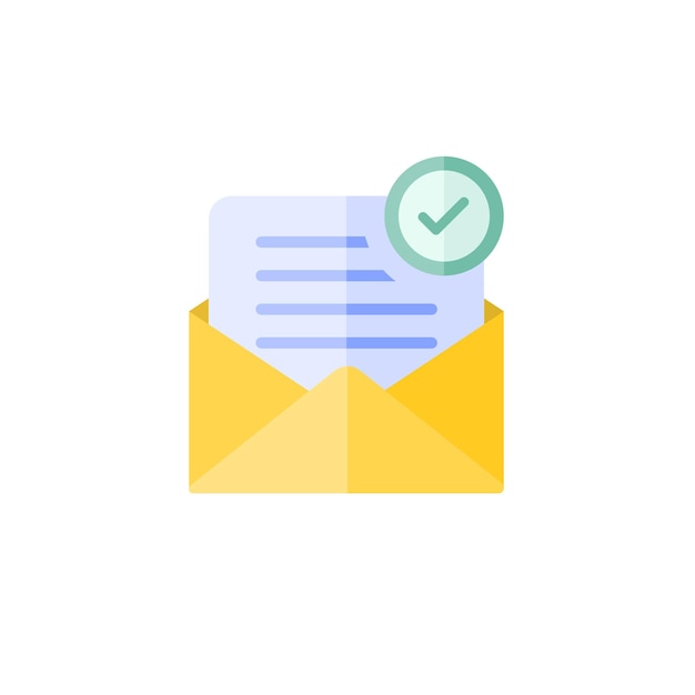 message icon flat design