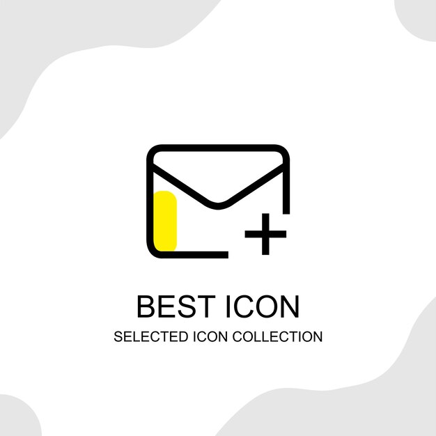 Message icons collection can be used for digital and print