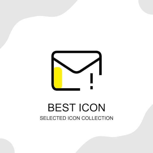 Message icons collection can be used for digital and print