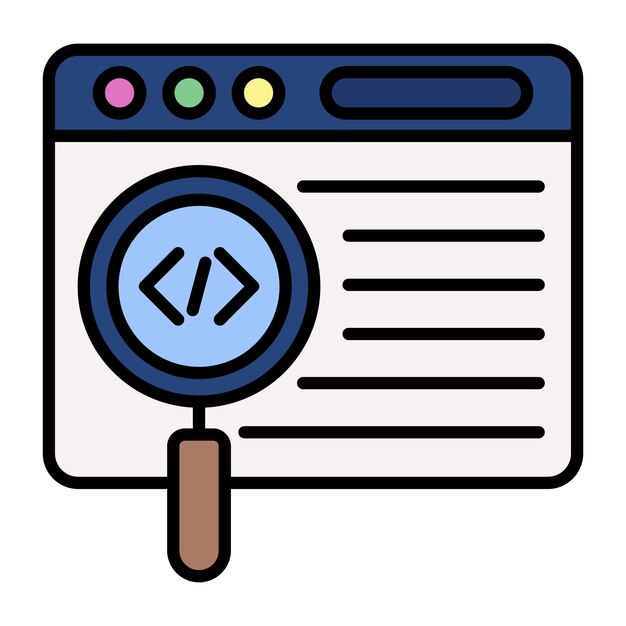 Meta Data Flat Illustration