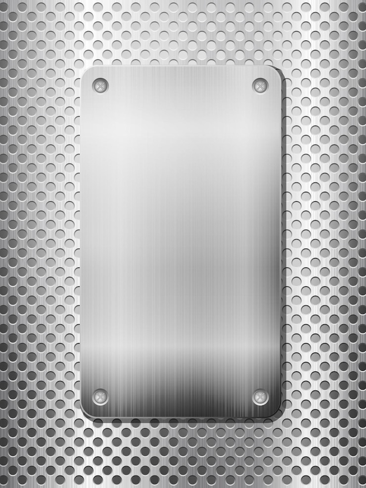 Vektör metal grid and plate vertical