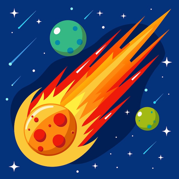 Meteor vektorgrafik illustration EPS-källfilformat förlustfri skalning ikondesign