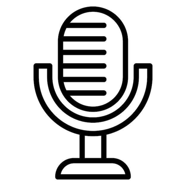 Microphone icon vector image Can be used for Press Freedom Day