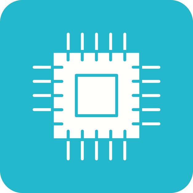 microprocessor icon vector image can be used for computer and hardware