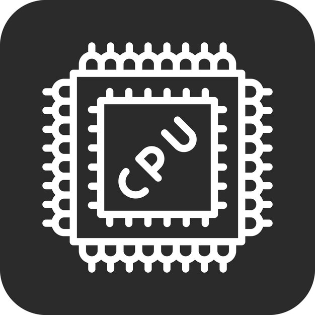 microprocessor vector icon illustration of computer and hardware iconset
