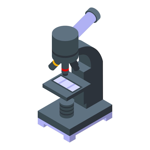 Microscope control icon isometric vector Product trade Rule consumer
