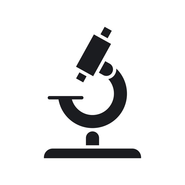Microscope icon isolated on white background