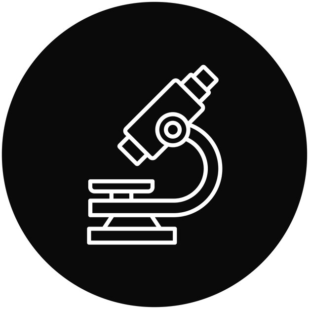 microscope icon vector image can be used for health checkup
