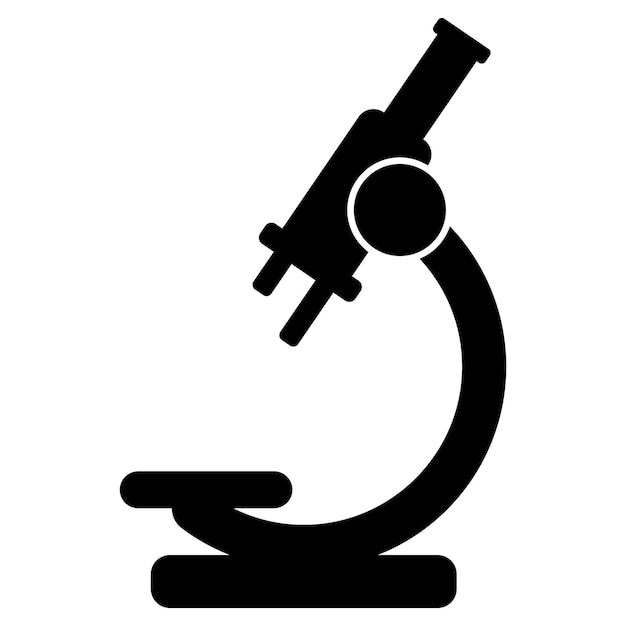Microscope icon vector