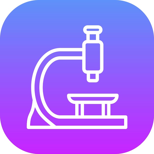 Microscope vector icon illustration of Back to School iconset