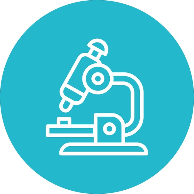 Microscope vector icon illustration of Education iconset