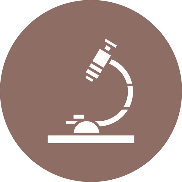 Microscope Vector Illustration Style
