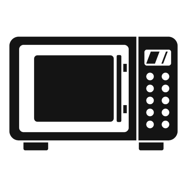 Microwave radiation icon Simple illustration of microwave radiation vector icon for web design isolated on white background