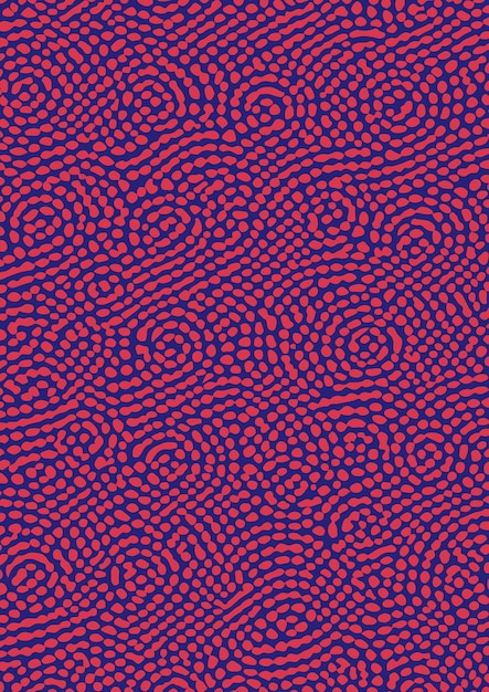 Mid Century Modern Dots Fabric Design Art