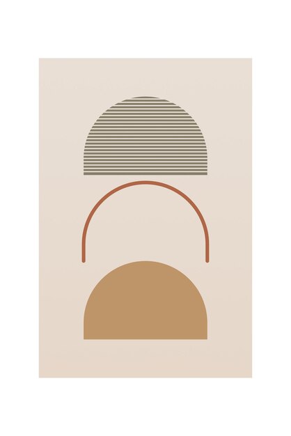 Mid century vægkunst dekoration printbar plakat