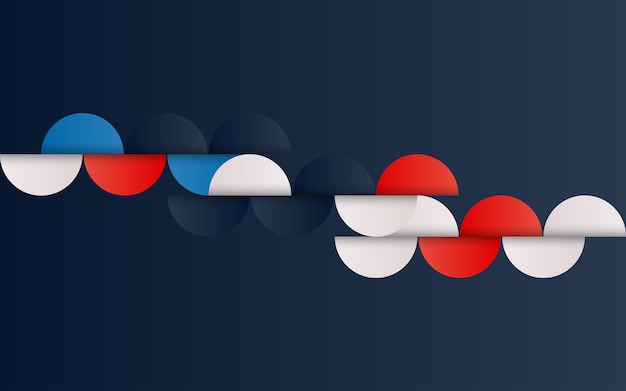 Midcentury geometric abstract pattern with simple shapes and beautiful color palette Simple
