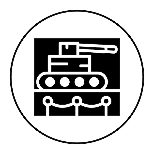 Military Museum icon vector image Can be used for Museum