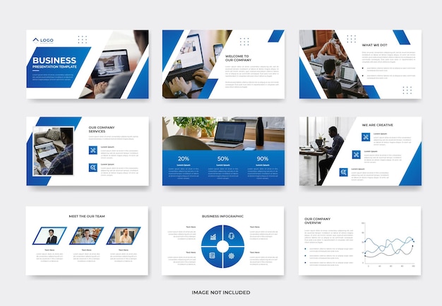 Minimal business project proposal presentation slide template or company profile pwoerpoint template