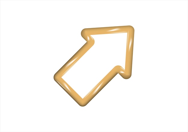 minimal cartoon arrow pointer style mouse cursor 3d vector icons