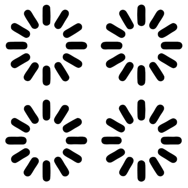 Minimal Loading Buffer and Download Icon Set for Websites