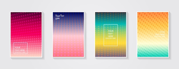 Minimal modern cover design Dynamic colorful gradients Future geometric patterns