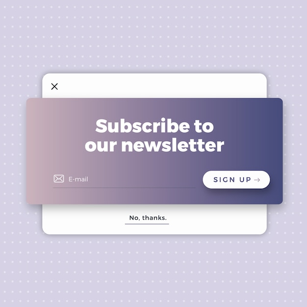 Minimal Newsletter Form