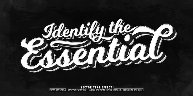 Minimal quote text effect editable minimalistic and simple text style