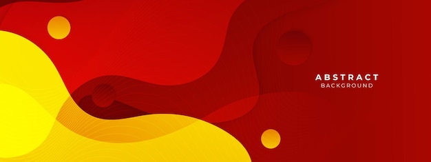 Minimal red and yellow geometric shapes abstract modern background design Design for banner