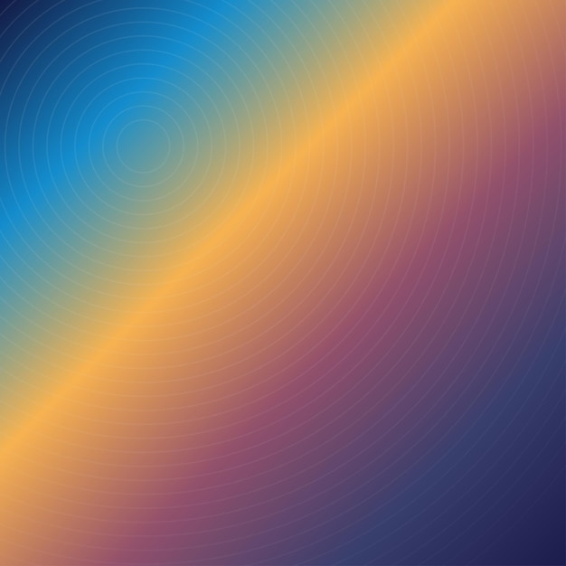 Minimal Vintage Colorful Radial Rays Abstract Vector Design