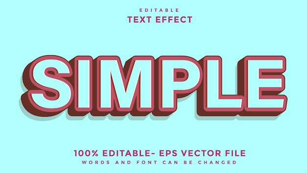 Minimal Word Simple Editable Text Effect Design Template Effect Saved In Graphic Style