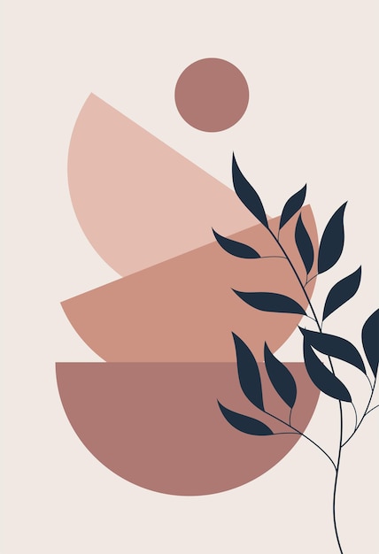 Minimalism Abstract modern print set Logo Wall art poster