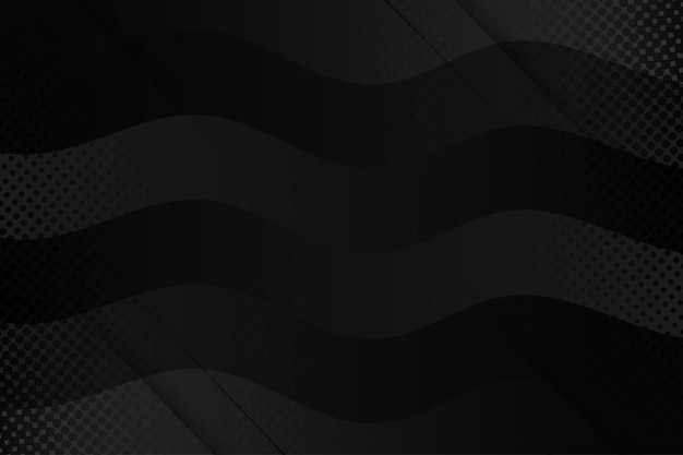 minimalist black wavy with halftone background gradient