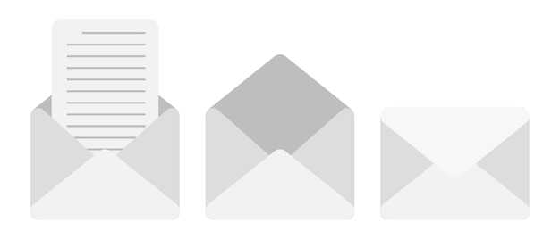 Minimalist Letter Vector Illustration Set