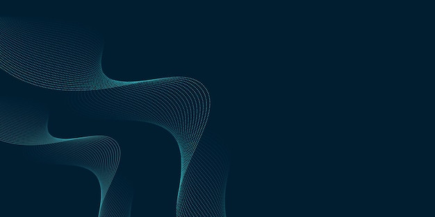 Minimalist Particle Flowing Wave Design with Clean Lines and Subtle Geometric Patterns