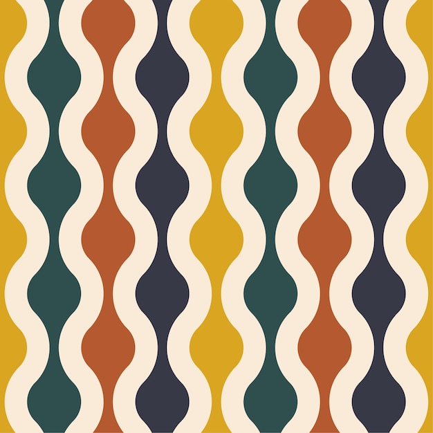 minimalist retro seamless pattern