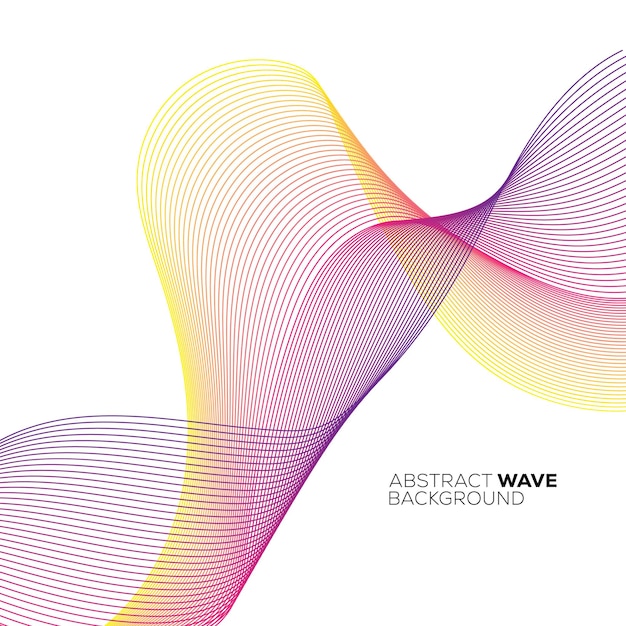 minimalist simple background with wavy lines