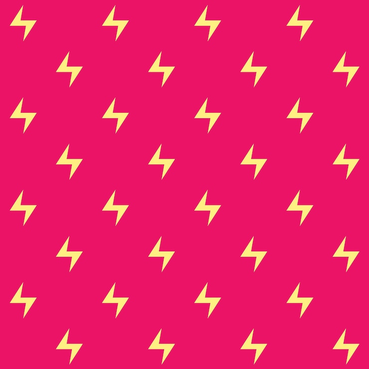 Vektör minimalist thunder vector seamless pattern