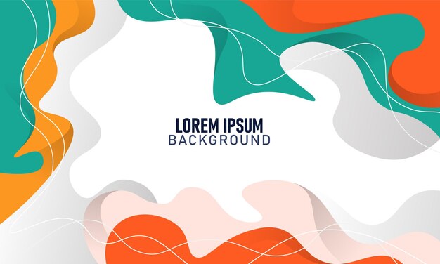 Minimalist wavy fluid background